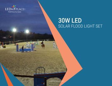 Benefits of LED Solar Flood Light Set and Uses