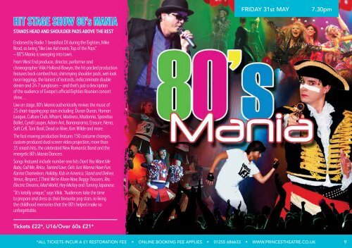 Princes Theatre, Clacton - Summer 2019 Brochure