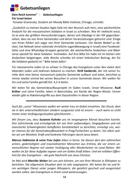Gemeindebrief April 2019