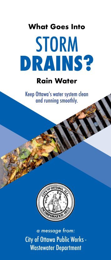 Only storm water goes down storm drains