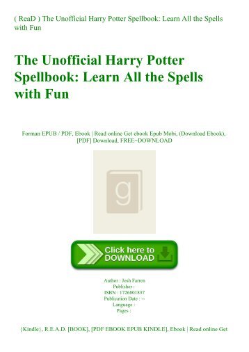 ( ReaD ) The Unofficial Harry Potter Spellbook Learn All the Spells with Fun (DOWNLOAD E.B.O.O.K.^)