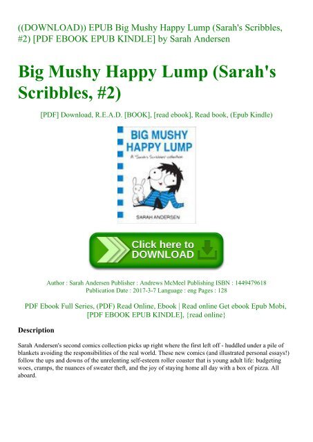 Download Epub Big Mushy Happy Lump Sarah 039 S Scribbles 2 Pdf Ebook Epub Kindle By Sarah Andersen