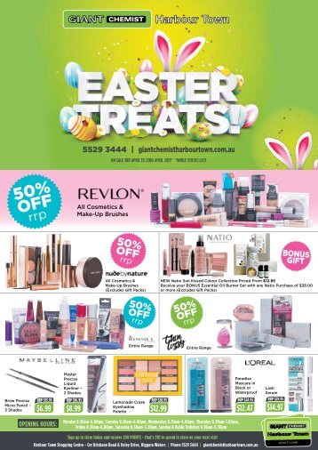 Giant Chemist Harbour Town Easter Treats