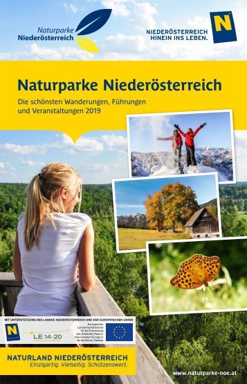 Jahresprogramm der Naturparke Niederösterreich 2019 - Landschaften voller Leben im Naturland Niederösterreich!