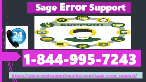 Sage Error Support +1-844-995-7243