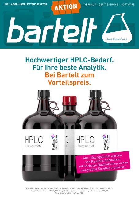 Bartelt HPLC-Jahresaktion