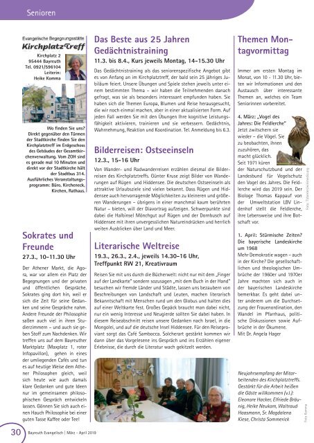 Bayreuth Evangelisch Ausgabe 2 Maerz/April 2019