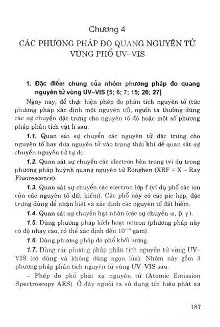 Các phương pháp phân tích công cụ trong hóa học hiện đại