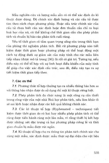 Các phương pháp phân tích công cụ trong hóa học hiện đại