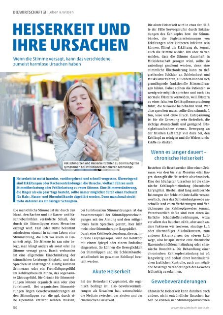 Die Wirtschaft Köln - Ausgabe 01 /2019