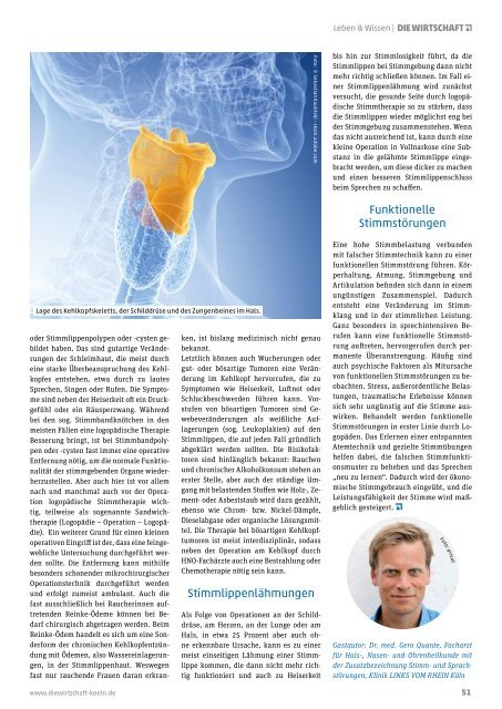 Die Wirtschaft Köln - Ausgabe 01 /2019