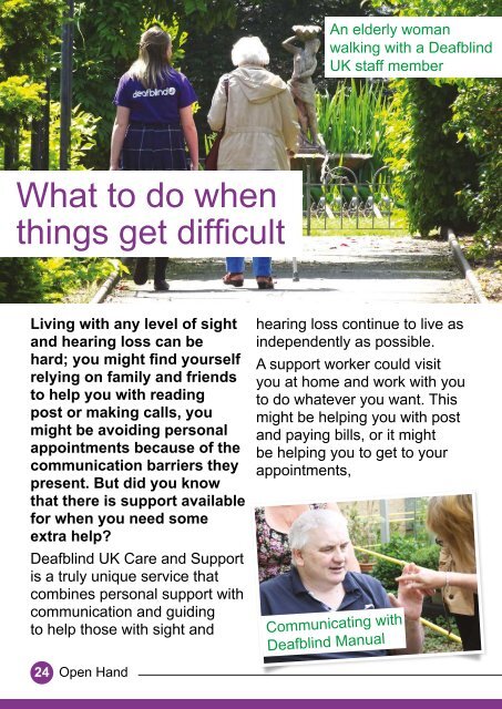 Open Hand from Deafblind UK - Spring 2019 LoRes