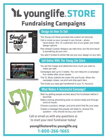 Young Life Store Fundraiser Info