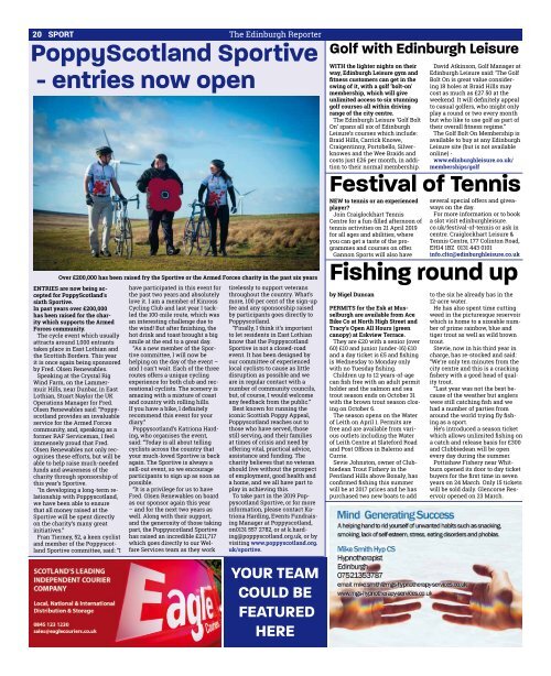 The Edinburgh Reporter April 2019 issue