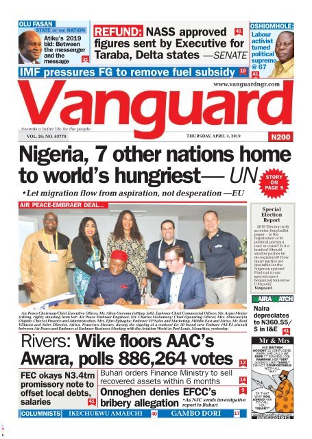 04042019 - Nigeria 7 other nstions home to world's hungriest - UN
