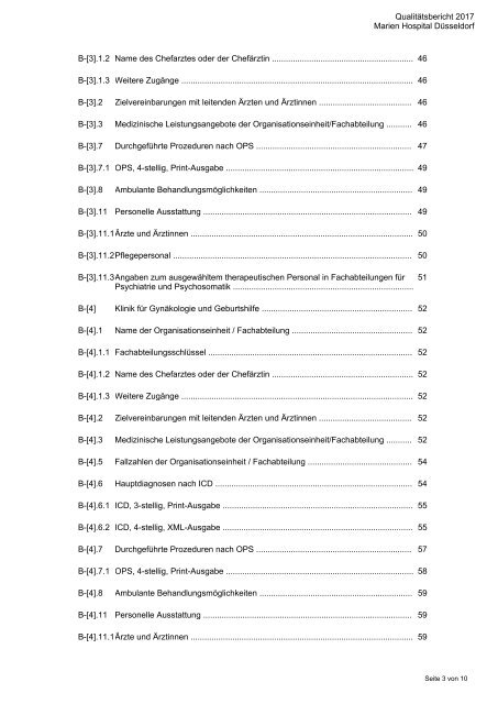 Qualitätsbericht 2017 - Marien Hospital Düsseldorf