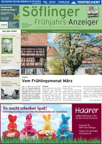 Söflinger Anzeiger Ostern 2019
