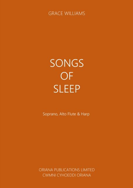 GRACE WILLIAMS - Songs of Sleep