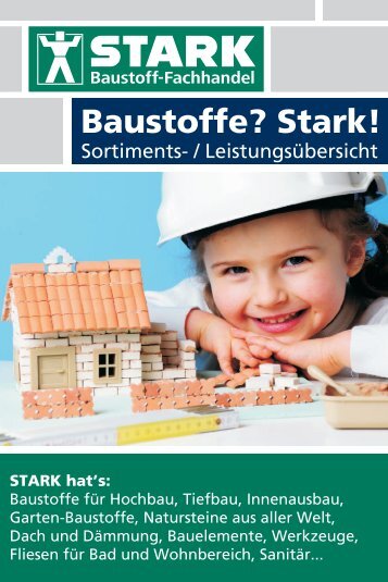 Leistungsübersicht der Wilhelm Stark Baustoffe GmbH