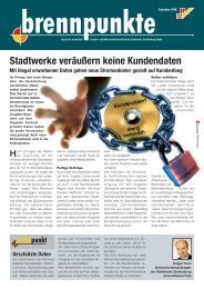 Stadtwerke veräußern keine Kundendaten - Stadtwerke Senftenberg