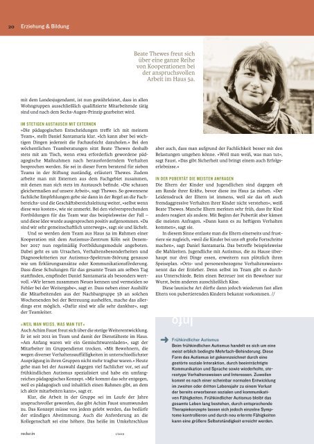recke:in - Das Magazin der Graf Recke Stiftung   Ausgabe 1/2019