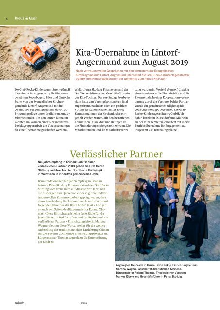 recke:in - Das Magazin der Graf Recke Stiftung   Ausgabe 1/2019