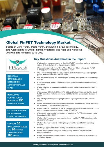 FinFET Technology Market Forecast