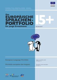 DAS Europäische Sprachen Portfolio für junge Erwachsene 