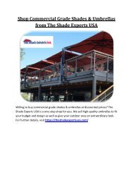 Shop Commercial Grade Shades & Umbrellas from The Shade Experts USA