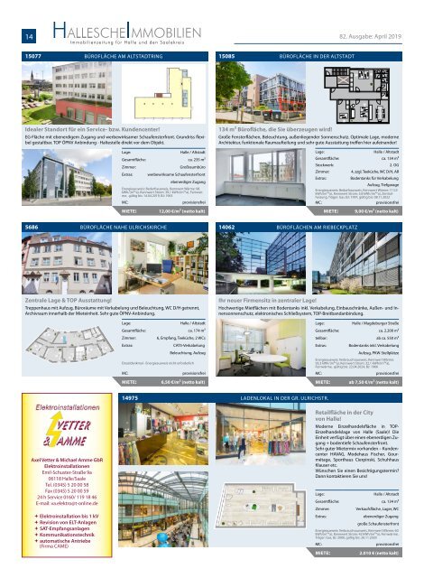 Hallesche Immobilien Zeitung 82 April 2019 immoHAL