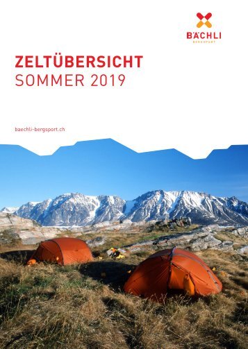 Zeltübersicht Sommer 2019