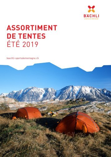 Assortiment de tentes - Été 2019