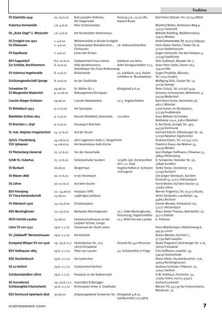 Z eitraster D eutsche M eisterschaft 2001 - Schützenwarte - WSB