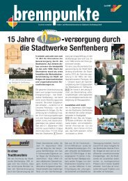 15 Jahre -versorgung durch die Stadtwerke Senftenberg