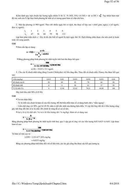 Xác suất thống kê Đặng Đức Hậu (cb) Trường Đại học Y Hà Nội, 2008