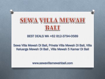 Sewa Villa Mewah Di Bali