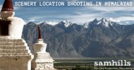 Scenery location shooting in Himalayas.