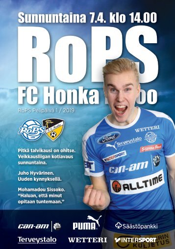 Käsiohjelma RoPS - FC Honka 7.4.2019