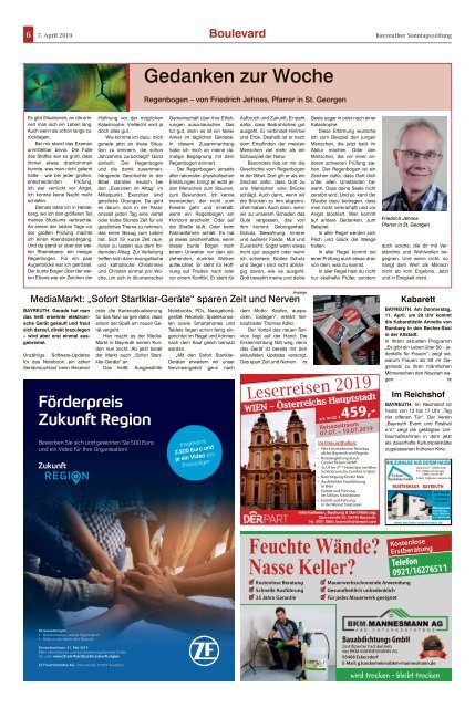 2019-04-07 Bayreuther Sonntagszeitung