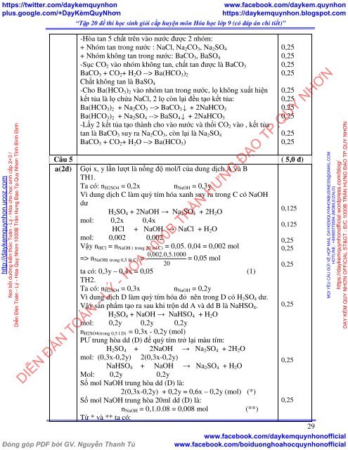 Tập 26 đề thi học sinh giỏi cấp huyện + tỉnh môn Hóa học lớp 9 (có đáp án chi tiết)