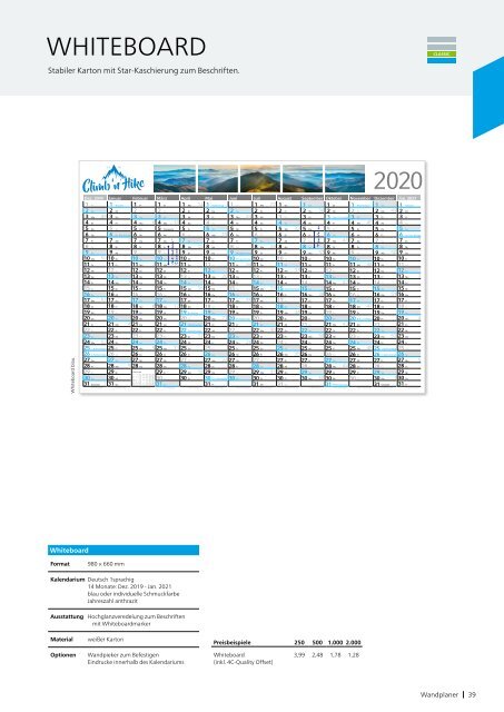 Werbekalender, Kalender als Werbemittel, individuell bedruckt, in Ihrem Design