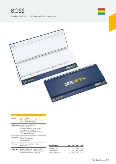 Werbekalender, Kalender als Werbemittel, individuell bedruckt, in Ihrem Design