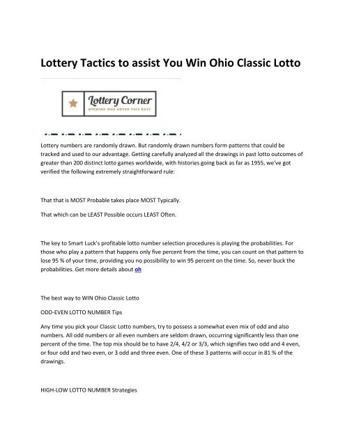 Lotto Key Number