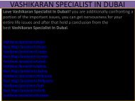 vashikaran specialist in dubai