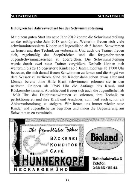 2019 / TV 1876 Neckargemünd e.V. - Vereinsnachrichten