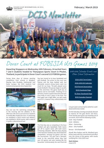 DCIS Newsletter February / March 2019