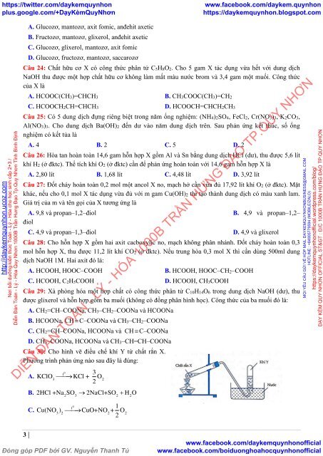 BỘ ĐỀ THI THỬ THPTQG 2019 - MÔN HÓA - CẢ NƯỚC - CÓ LỜI GIẢI CHI TIẾT (LẦN 13) (21 ĐỀ CHUẨN CẤU TRÚC CỦA BỘ GIÁO DỤC - LOVEBOOK.VN NGÀY 08.04.2019)