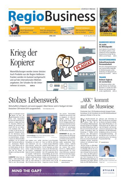 RegioBusiness Nr. 201 - 04.2019