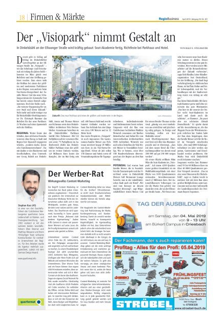 RegioBusiness Nr. 201 - 04.2019