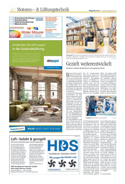 RegioBusiness Nr. 201 - 04.2019